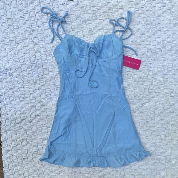 Beginning Boutique Elise Mini Dress Blue - Picture 9 of 11